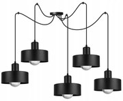 Závesné svietidlo Barcelona Spider, 5x kovové tienidlo (výber z 2 farieb)