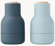 Malé mlynčeky na soľ a korenie's vrchnákmi z bukového dreva Bottle Grinder, 2 ks