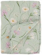 Chic Antique Prešívaný prehoz Aix Flowers Verte 180 × 130 cm