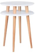 Biely odkladací stolík Ragaba UFO, Ø 45 cm