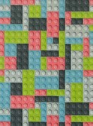 Detský koberec kocky lego 2 viacfarebný