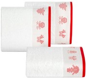 VIANOČNÝ FROTÉ UTERÁK NOEL SADA 3KS 70X140 CM BIELA