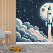 Fototapeta - Raketka vo vesmíre (147x102 cm)