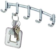 Kovový vešiak na kľúče iDesign York Lyra, 21,5 x 4,6 cm