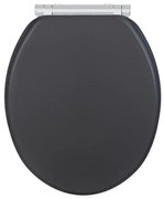 WENKO 25218100-WC WC sedátko MORRA 35x42 cm antracitové/strieborné