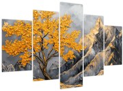 Obraz – Zlatý strom v horách (150x105 cm)