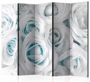 Artgeist Paraván - Satin Rose (Turquoise) [Room Dividers]