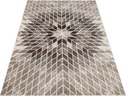 DY Béžový koberec s geometrickým vzorom Panamero 10 Rozmer: 160x220 cm