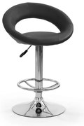 Barová stolička Gardiner, čierna / strieborná