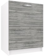 Kuchynská skrinka Belini drezová 60 cm šedý antracit Glamour Wood bez pracovnej dosky  TOR SDZ60/0/WT/GW/0/U