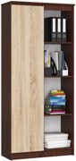 Regál Rehana II (wenge + dub sonoma). Akcia -19%. Vlastná spoľahlivá doprava až k Vám domov. 1069804