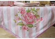 Bavlnený behúň na stôl s kvetmi ruže Sweet Roses - 50*160cm