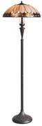 Endon 63972 - Stojacia lampa Tiffany BROOKLYN 2xE27/60W/230V priemer 50 cm