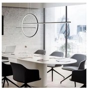 Redo 01-1737 - LED Stmievateľný luster na lanku GIOTTO LED/56W/230V čierna