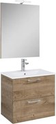 Ceramia Lea kúpeľňová zostava s umývadlom 61,5x55x41,7 cm dub LEASET60D