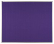 Textilná nástenka ekoTAB v hliníkovom ráme, 1500 x 1200 mm, fialová