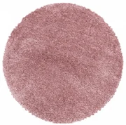 Koberec Fluffy Super Soft ružový kruh