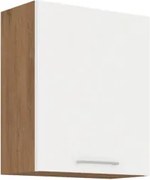 Horná kuchynská skrinka Vigo, dub lancelot/bílý lesk, šířka 60 cm%