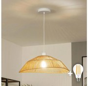 Brilagi - LED luster na lanku CERIA BOHO 1xE27/40W/230V pr. 50 cm hnedá