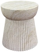 Kamenný okrúhly odkladací stolík ø 37 cm Bonn – House Nordic