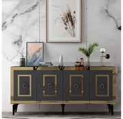 Skrinka Pemava 1 (antracit + zlatá) . Akcia -24%. Vlastná spoľahlivá doprava až k Vám domov. 1093527