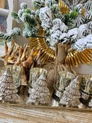 Adventný svietnik so 4 stromčeky - 31 * 9 * 10cm