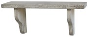 Krémová antik drevená nástenná polička Grimaud unique - 39*12*16cm