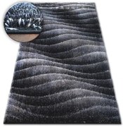 Koberec Shaggy SPACE 3D B222 tmavo sivý