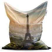 Sedací vak Classic Eiffel Tower Skyline, farebná