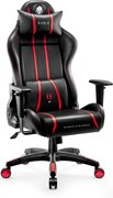 Herné kreslo z eko-kože Normal Size, čierny-červený: Diablo X-One 2.0