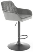 Barová stolička Gavin, sivá / čierna