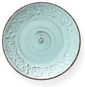 Tyrkysový tanier z kameniny Brandani Serendipity, ⌀ 27,5 cm