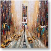 Maľovaný obraz na stenu MESTO 70x70 cm