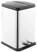 Odpadkový kôš voľne stojací Optima 20 l nerez/čierna mat KOS20PLCTVER