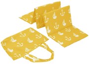 Plážové lehátko KOTVA 180x50 cm, žlté