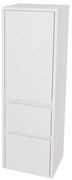 Mereo, Mereo Opto kúpeľňová skrinka vysoká 125 cm, pravé otváranie, Multidecor, Biela Arctic, MER-CN995PBIAA