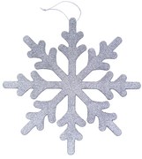 DECOLED Snehová vločka IV, priemer 40 cm, strieborná