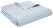 Modrý prešívaný pléd 230x220 cm Quilted Lines – Bianca