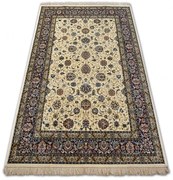 Koberec WINDSOR 22933 ŽAKARD slonia kosť - Ramka Kvety