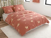 Obliečky z mikrovlákna ORANGE HEART, ružové Rozmer obliečky: 70 x 90 cm | 140 x 200 cm