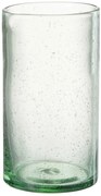 Zelený pohár na vodu s bublinkami Lisboa - Ø8*13cm / 500ml
