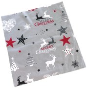 INTERMEDIC SK Vianočný obrus Christmas STAR grey 40x40 cm