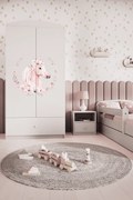 Detská skriňa Babydreams 90 cm kôň biela