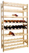 Drevený regál na víno Klasik pre 56 fliaš