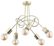 Prisadený luster TANGO 5xE27/60W/230V zlatá