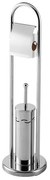 BISK Erga Basic, stojan s WC kefou a držiakom toaletného papiera na postavenie, chrómová, ERG-02477