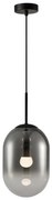 Luster na lanku ALIAS 1xE14/40W/230V pr. 24 cm čierna/šedá