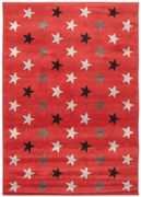 Detský koberec Fushe 2327 Hviezdy červený