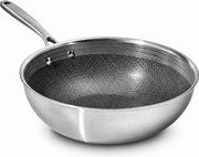 Elmich Odolná nerezová Wok panvica Hybrid s hybridným povrchom Ø 28 cm