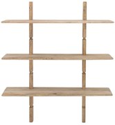 Nástenná knižnica z mangového dreva v prírodnej farbe 96x110,5 cm Millian – Bloomingville